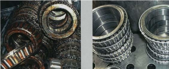 1532747044164639.jpg 珠(zhu)江鋼鐵廠用TM-26高(gao)效脫脂劑清洗(xi)軸承前後對比(bǐ).jpg